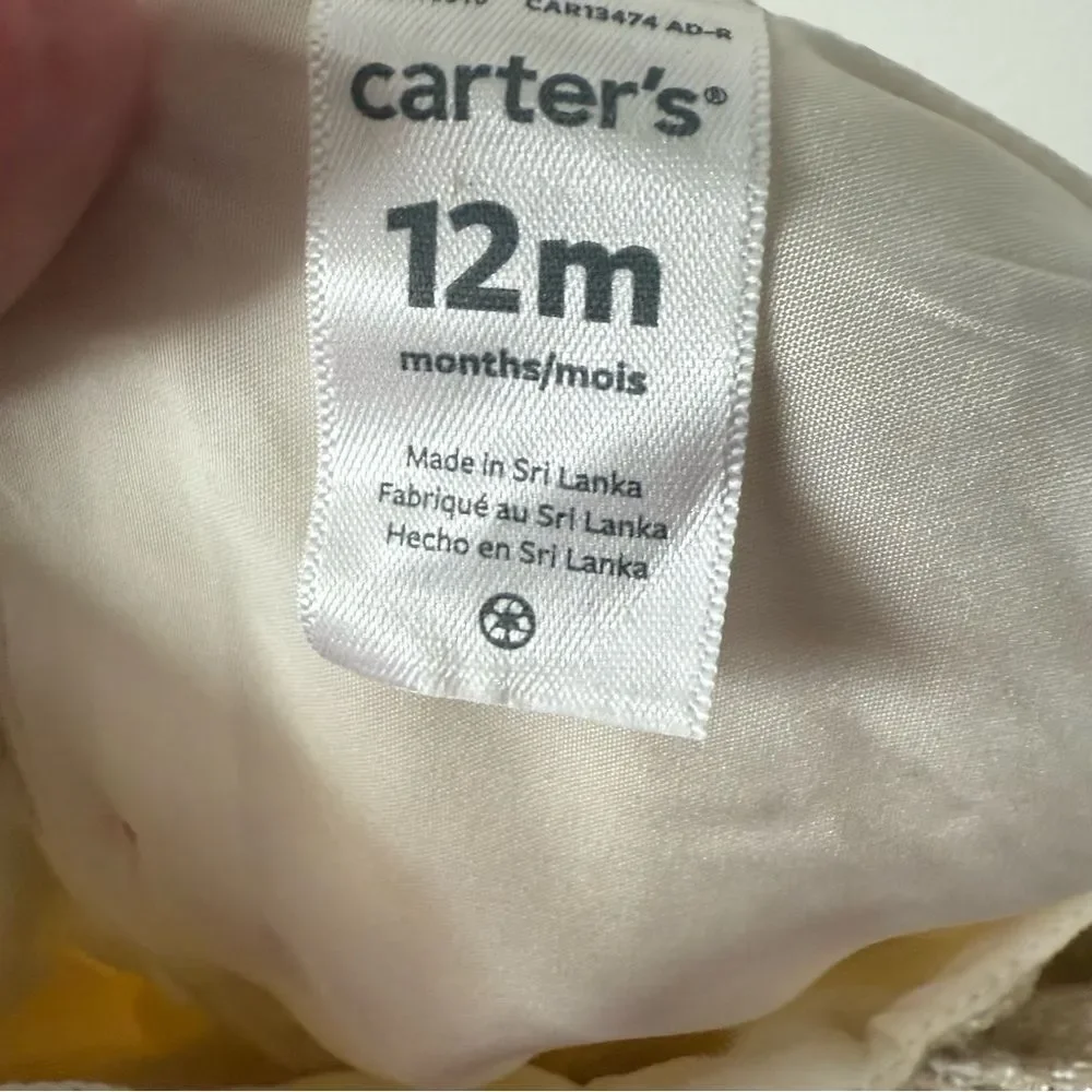Carter's Cream Formal Dress with Elegant‎ Design